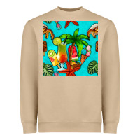 Mushroom summer drinks and ice cream Heavyweight Sweatshirt - BundleAndBundleShop