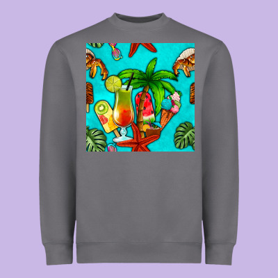 Summer Drinks And Ice Cream Heavyweight Sweatshirt Designed By Bundleandbundleshop