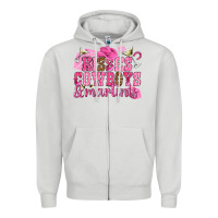 Dove Grey kisses cowboys martinis Zipper Hoodie - NancyCooperArtShop