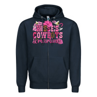 Navy kisses cowboys martinis Zipper Hoodie - NancyCooperArtShop