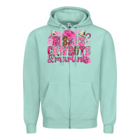 Seafoam kisses cowboys martinis Zipper Hoodie - NancyCooperArtShop