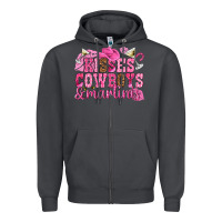 Smoke kisses cowboys martinis Zipper Hoodie - NancyCooperArtShop