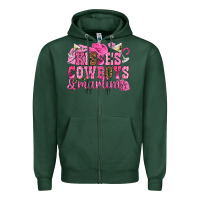 Sports Green kisses cowboys martinis Zipper Hoodie - NancyCooperArtShop