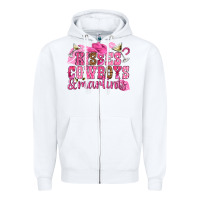 White kisses cowboys martinis Zipper Hoodie - NancyCooperArtShop