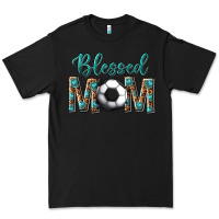 Black western blessed mom with soccer Premium Tee - texasbilliewilder