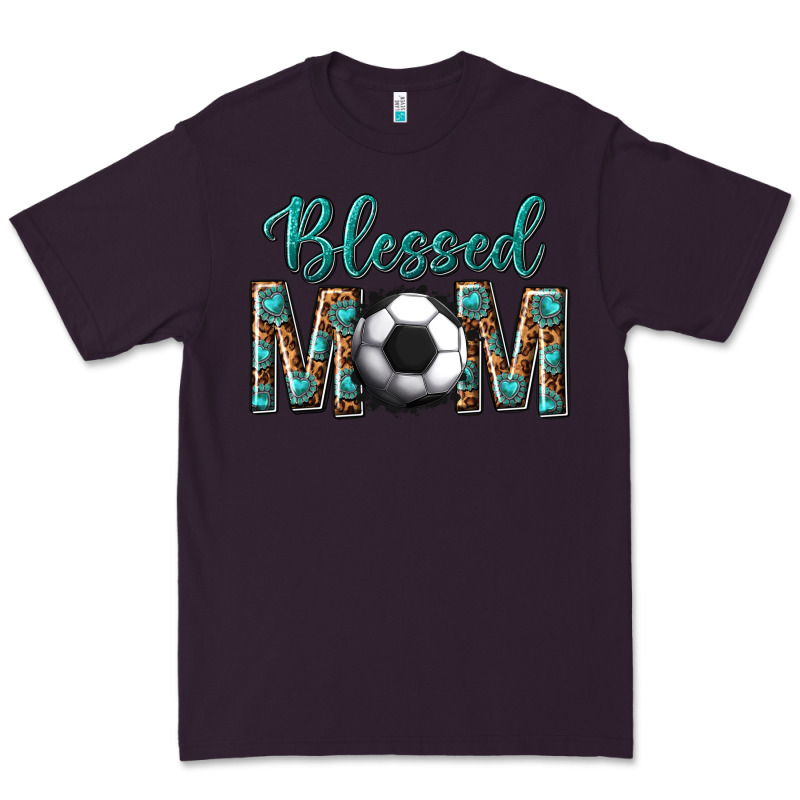 Western Blessed Mom With Soccer Premium Tee by texasbilliewilder | Teevron