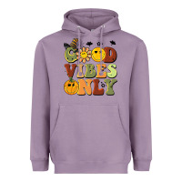 Lavender halloween good vibes only Heavyweight Hoodie - BarkalooDesign