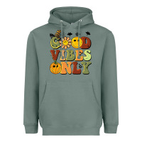 Sage halloween good vibes only Heavyweight Hoodie - BarkalooDesign