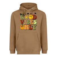 Toasted Coconut halloween good vibes only Heavyweight Hoodie - BarkalooDesign