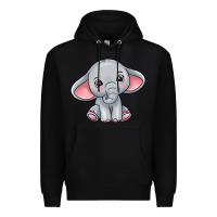 Black elephant Premium Hoodie - texasbilliewilder