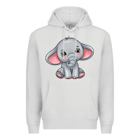 Dove Grey elephant Premium Hoodie - texasbilliewilder