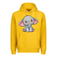Lemon elephant Premium Hoodie - texasbilliewilder