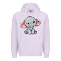 Lilac elephant Premium Hoodie - texasbilliewilder