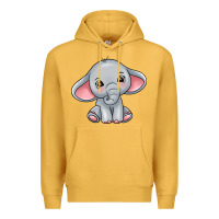 Mustard elephant Premium Hoodie - texasbilliewilder