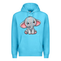 Ocean Blue elephant Premium Hoodie - texasbilliewilder