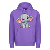 Purple elephant Premium Hoodie - texasbilliewilder