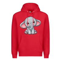 Red elephant Premium Hoodie - texasbilliewilder