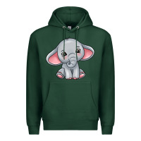 Sports Green elephant Premium Hoodie - texasbilliewilder