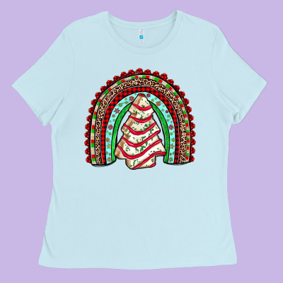 Little Debbie Tree Cakes Rainbow Ladies Tee Designed By Jahusdesignshop