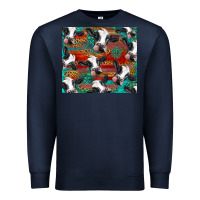 Navy holstein cows with gemstone Premium Sweatshirt - BarkalooDesign