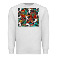 Oatmeal Heather holstein cows with gemstone Premium Sweatshirt - BarkalooDesign