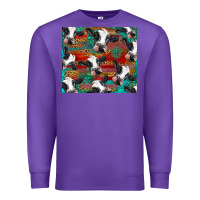 Purple holstein cows with gemstone Premium Sweatshirt - BarkalooDesign
