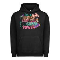 Pigment Black I'm a Nurse what's your superpower Urban Hoodie - CowGirlArtShop
