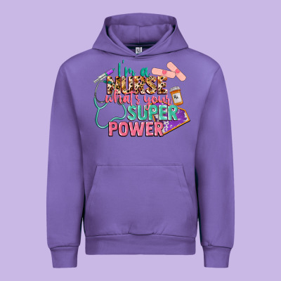 I'm A Nurse What's Your Superpower Urban Hoodie Designed By Cowgirlartshop