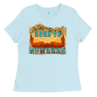 Baby Blue road to nowhere tbw Ladies Tee - texasbilliewilder