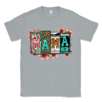 Heather Grey license letters floral mama Classic Tee - Jasminsmagicworld