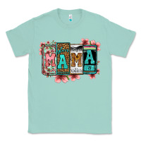 Seafoam license letters floral mama Classic Tee - Jasminsmagicworld