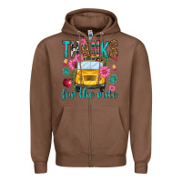 Chestnut thanks for the ride Zipper Hoodie - NancyCooperArtShop