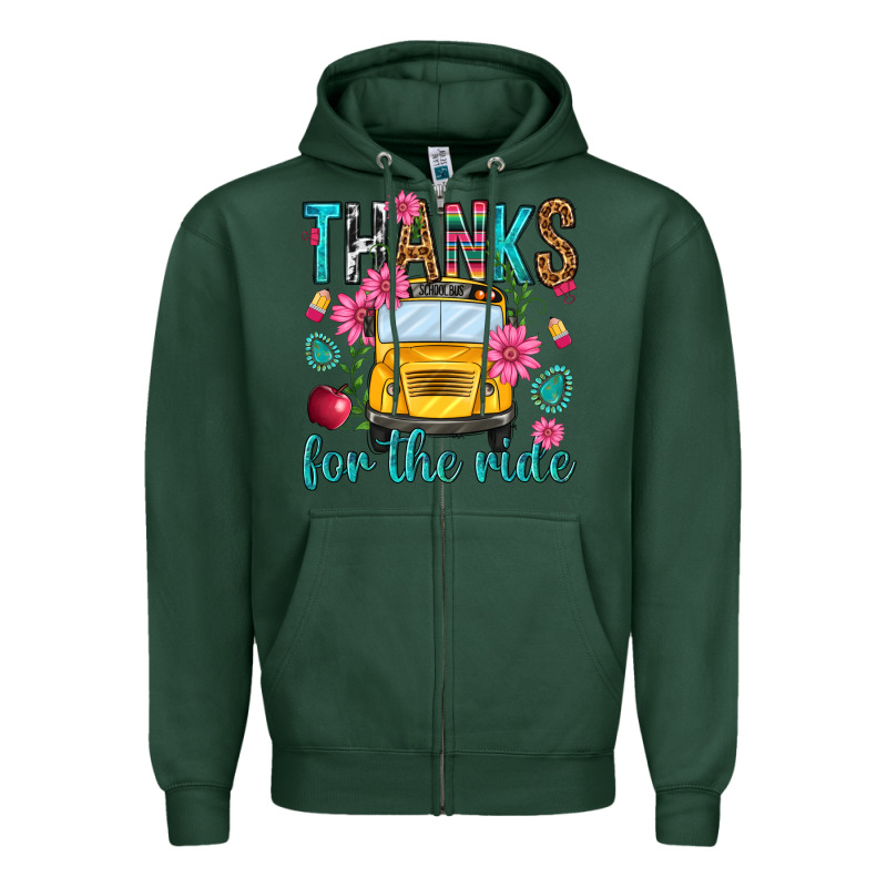 Thanks For The Ride Zipper Hoodie by NancyCooperArtShop | Teevron