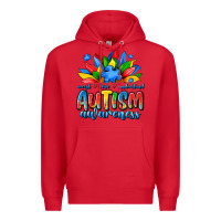 Red autism awareness accept love understand Premium Hoodie - JahusDesignShop