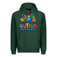 Sports Green autism awareness accept love understand Premium Hoodie - JahusDesignShop