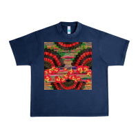 Navy spanish hand fan seamless pattern Urban Heavy Tee - BundleAndBundleShop