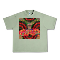 Oil Green spanish hand fan seamless pattern Urban Heavy Tee - BundleAndBundleShop