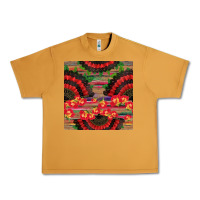 Spanish Hand Fan Seamless Pattern Urban Heavy Tee | Teevron