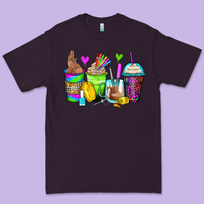 Nail Art Coffee Cups Premium Tee Designed By Zillion Design Studio