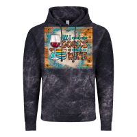 Cloud Black all i need are books and wine Vintage Hoodie - JahusDesignShop