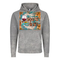Cloud Rock all i need are books and wine Vintage Hoodie - JahusDesignShop