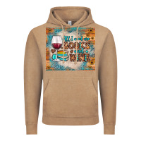 Vintage Coffee all i need are books and wine Vintage Hoodie - JahusDesignShop