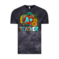 Cloud Black a+ teacher apple Vintage Tee - BundleAndBundleShop