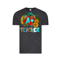 Vintage Black a+ teacher apple Vintage Tee - BundleAndBundleShop