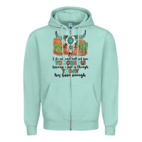 Seafoam i do not and will not fear tomorrow Zipper Hoodie - MaliasSmallBusiness