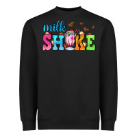 Black milk shake with chocolate heart Heavyweight Sweatshirt - AdoDesignShop