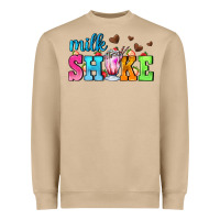 Mushroom milk shake with chocolate heart Heavyweight Sweatshirt - AdoDesignShop