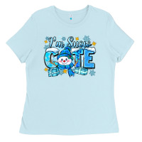 Baby Blue i'm snow cute Ladies Tee - Zillion Design Studio