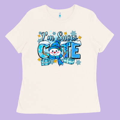 I'm Snow Cute Ladies Tee Designed By Zillion Design Studio