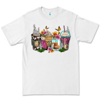 White floral coffee cups Premium Tee - Zillion Design Studio